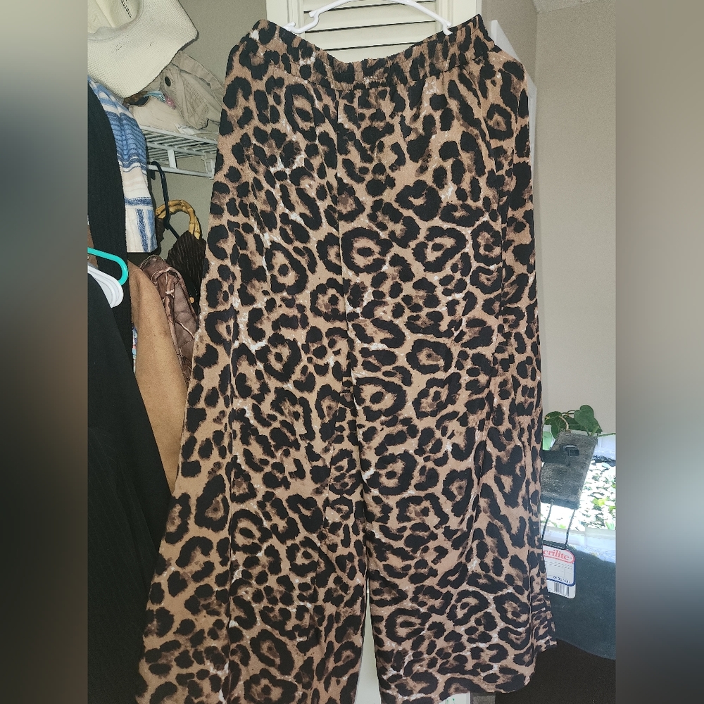 Animal print pants